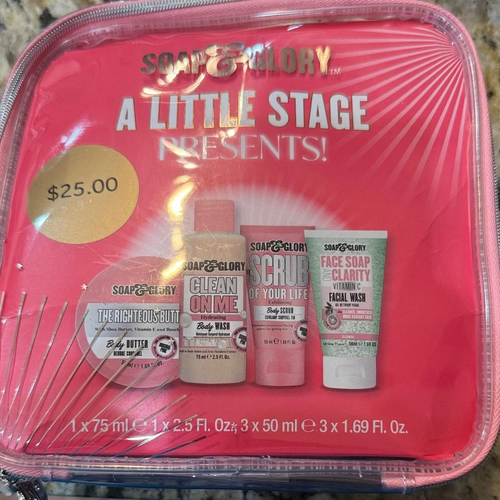 NWT Soap & Glory A Little Stage Presents Skincare Collection